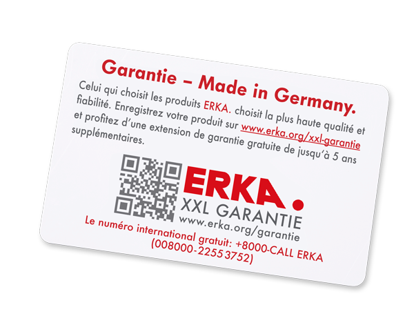 Enregistrez votre appareil ERKA – facilement et rapidement. 