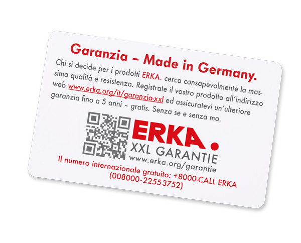 Registrate il vostro dispositivo ERKA - facilmente e velocemente